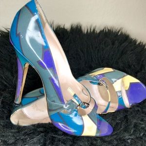 Emilio Pucci abstract Pumps